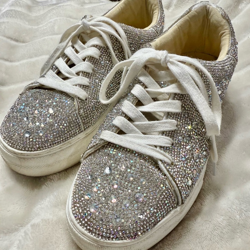 Sparkling Silver Women's Sneakers